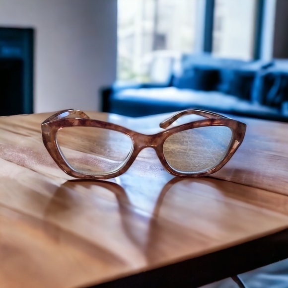 ❤️Betsey Johnson +2.50 Rust Tortoise Thick Frame Reading Glasses Readers NEW - Picture 4 of 6